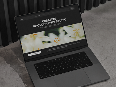 Photography Studio Website graphic design landing landing page minimalism photography website portfolio portfolio design ui ui design user interface ux uxui website