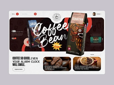 Coffee Shop Website Design! 🙃 cafe branding cafe design coffee culture coffee house coffee lovers coffee shop coffee shop design coffee website creative web design design inspiration dribbble design food and beverage design landing page design minimal design responsive design ui design ux design web design website inspiration