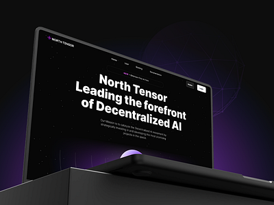 AI Blockchain Website ai blockchain branding dark theme design gradient landing page purple ui web website