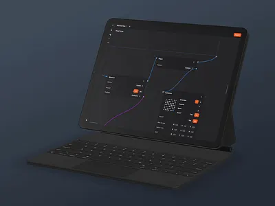 Dark and Light Design For Visual Scripting Interface animation dark ui design system light ui ui ux visual code visual scripting