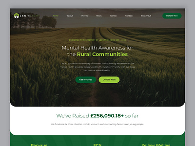 Mental Health Awareness for the Rural Community: Website UI/UX chairty design farming farming community figma mental health mental health awareness mockup rural community ui ux web design web development