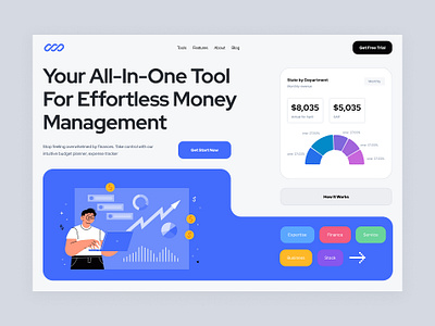 Finance Management Web custom website figma website website design