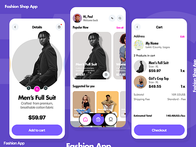 MyFash- Fashion Shop App design figma inspiration ui