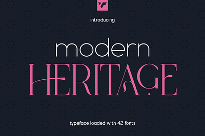 Modern Heritage font duo. Free Font brand branding creative custom design display font font duo free font graphic design lettering logo modern serif typeface vintage