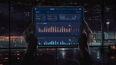 Airport Operations Analytics Dashboard interaction design ui user experience ux