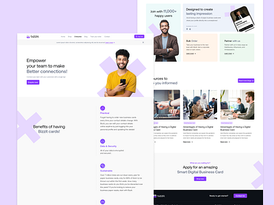 Enterprise page for Smart digital business card provider adobe illustrator adobe photoshop branding design figma figma design figma landing page graphic design interface landing page ui ui design ux web design web page