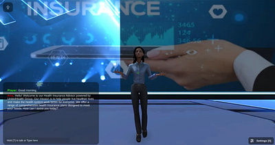 Health Insurance Avatar Bot 1. health insurance 1. health insurance avatar bot avatar virtual reality vr