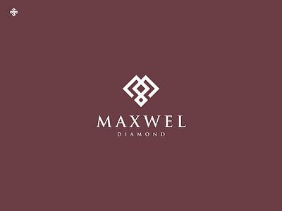 Maxwel Diamond logo branding diamond logo graphic design jewelry logo logo logo design minimalist logo motion graphics