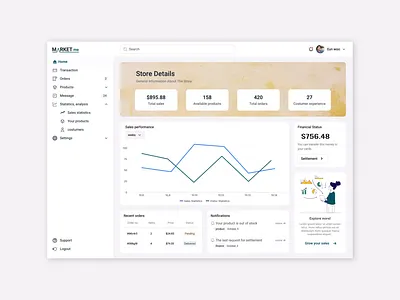 dashboard web design-UI motion animation dashboard finance managing finance status interaction motion design order status order tracking seller dashboard ui design ui motion web dashboard web design