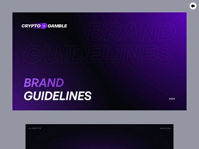 CryptoGamble - Branding & Guidelines affiliate animation betting blockchain branding casino crypto crypto brand deck gambling game gaming guides guildelines igaming presentation rebrand