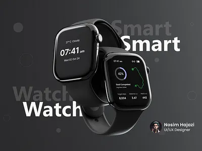Smart Watch Design apple watch design interaction interactions motion graphics presentation product design prototype prototyping show case smart watch ui ui design uiux ux design