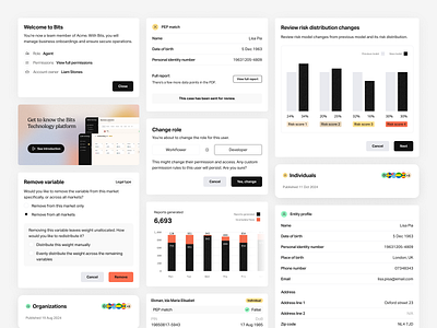 Modals for the dashboard background buttons cards dashboard data desktop graphs gray insights list minimalistic mobile modals product product design red roles table tables ui