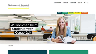 Studierendenwerk Osnabrück photo editing print ui ux webdesign