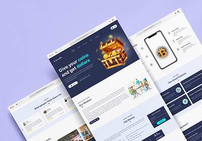 Landing Page Design coin landing page design design graphic design hot coin landing page design landing page design logo product design ui ui ux design