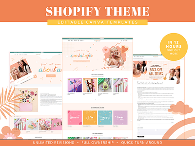 Shopify Theme, Colorful Shopify Template ecommerce theme shopify shopify design shopify template shopify theme