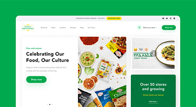 Patel Brothers - Website Design