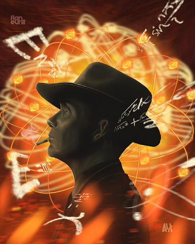 Oppenheimer alternative poster alternative posters digital art digital painting illustration