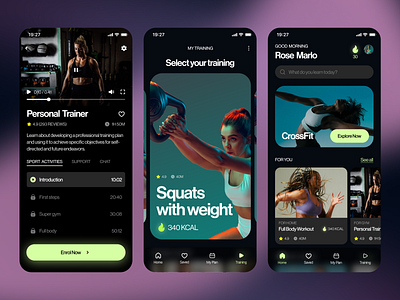 Mobile App: Fit On app calories cardio crossfit design esport fitness fitness app gym health app mobile personal trainer sport sport app stretch training ui ux workout yoga