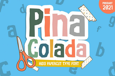 Pina Colada – Kids Font children font cute font display font kids font