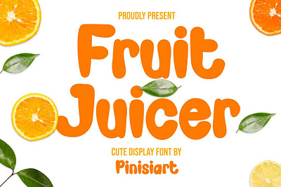 Fruit Juicer – Cartoon Font cartoon font cute font display font