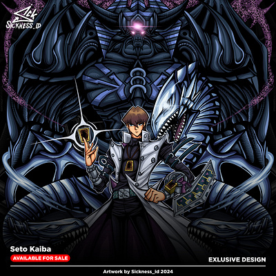 Seto Kaiba anime tshirt apparel apparel anime for sale illustration kaiba seto seto kaiba setokaiba tshirt design yu gi oh yugi yugioh