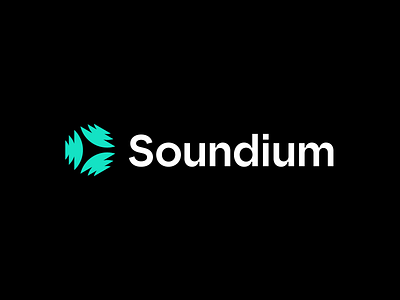 Soundium abstract ai design equalizer geometric logo logo design logo designer minimal logo modern modern logo music sound sound wave soundium tech logo