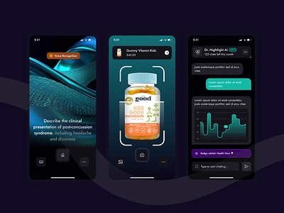 Dr.Nightlight AI Mobile APP | UI APP Design creative design heathy heathy app design mobile app design ui design ui ux design