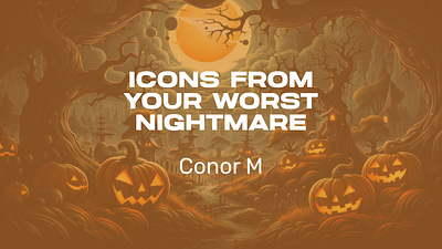 Nightmare Icons craft design fun october scary spooky ui ux