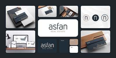 Asfan Real Estate branding logo