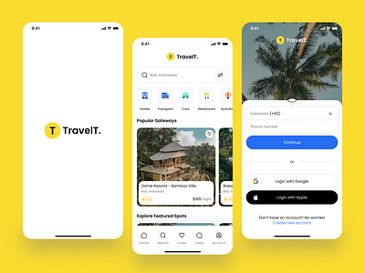 TravelT - Travel App mobiile app mobile mobile app design mobile ui travel