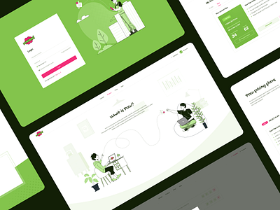 Powww branding graphic design saas ui ux