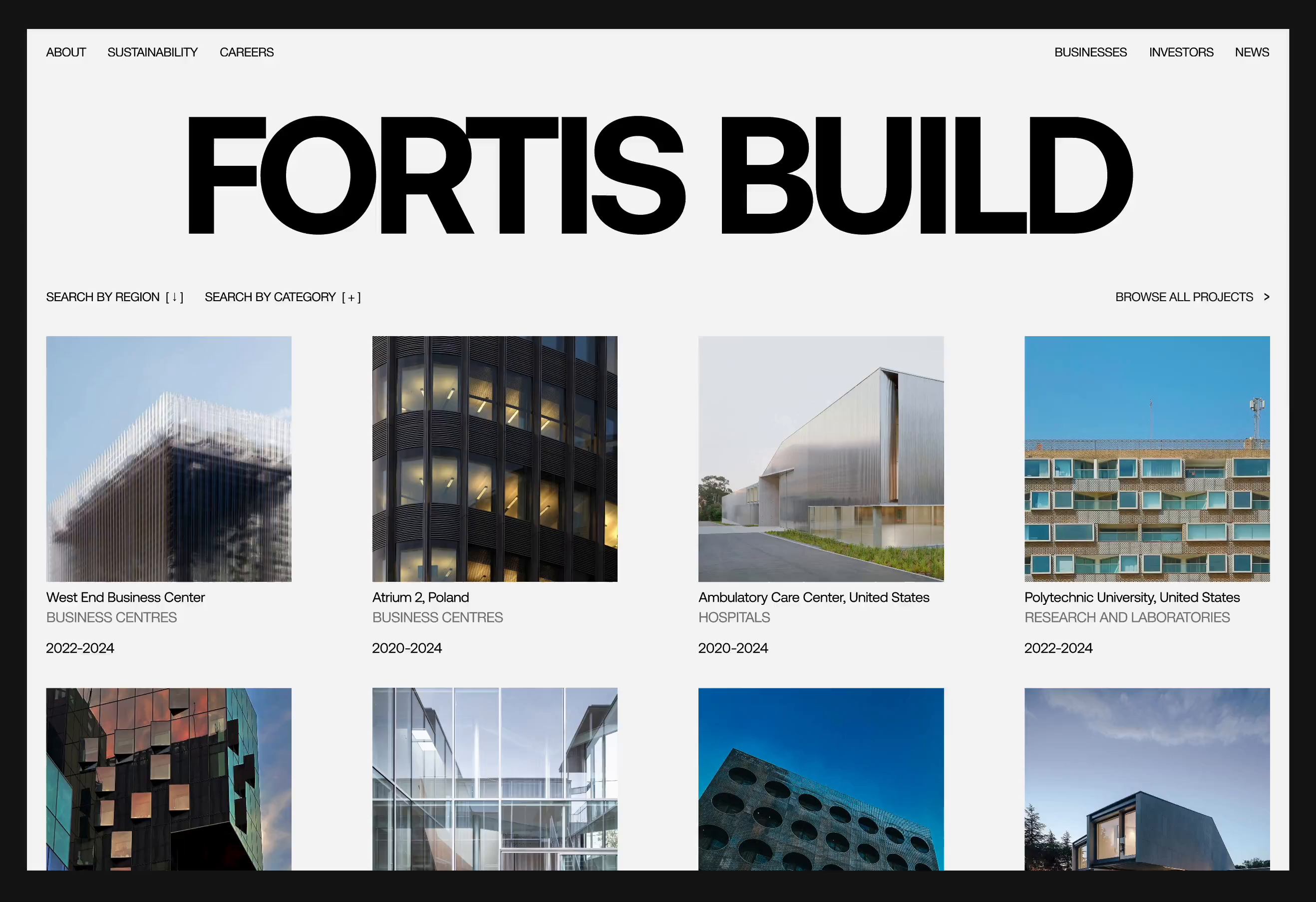 Example of Corporate Website Design