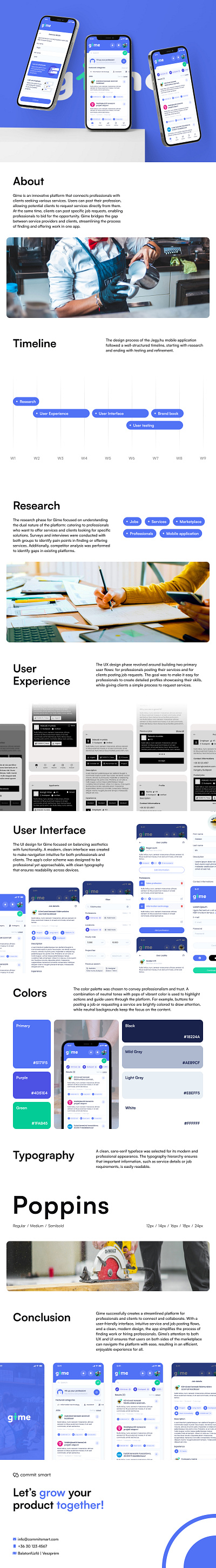 Gime mobile app app branding design ui ux