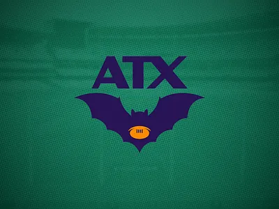 Austin Bats austin bat branding crest design football graphic design logo texas vector