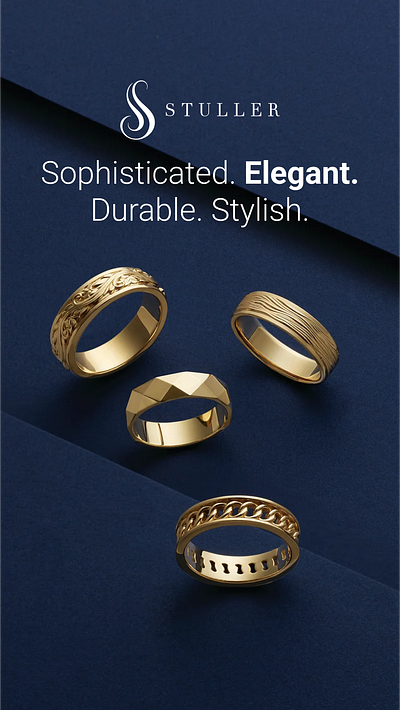 Social Ads - Stuller - Men's Wedding Bands figma graphic design social media web design