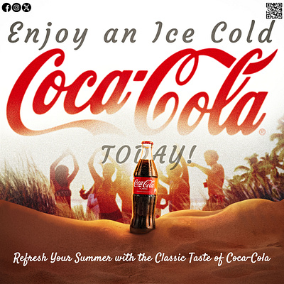 Coca-Cola Poster branding food poster graphic design poster design