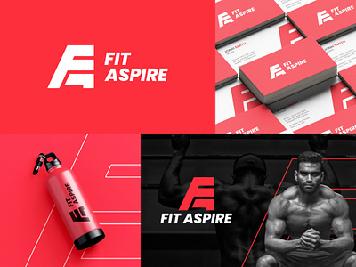 Gym & Fitness Branding Design af letter logo brand identity branding design energetic fa letter logo fitness fitness logo fitness logo design gym gym branding gym logo logo logo design