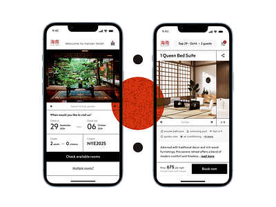 Hotel booking app booking app booking application hospitality hotel japanese style minimalistic design