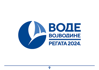 VODE VOJVODINE REGATA 2024: Design graphic design logo