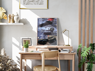 DWE 4; FD RX-7 car carposter collage custom design drift fd fdrx7 graphic design mazda poster