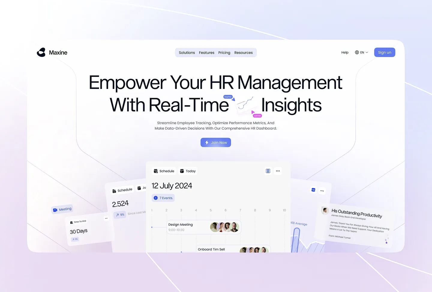 Streamlined HR Management Resource Website for Real-Time Insights