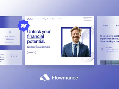 🚀 Wealth X - Startup Webflow Template 🚀 agency template design illustration template ui webflow webflow template webflowtemplate websitedesign