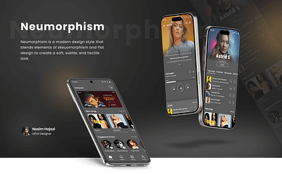 Music App - Neumorphism Style music app neumorphism presentation show case ui ui design uiux ux design