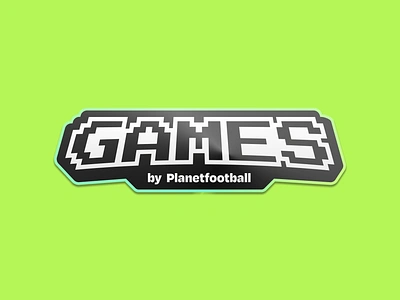 Planet Football Games Logo game games gaming gaming logo logo logo design pixel logo pixel style retro logo type design wordmark