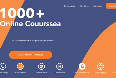 1000+ Online Course Creator Template branding design graphic design illustration vector