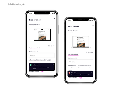 Daily UI challenge 011-Flash message challenge design mini case studies typography ui ui challenge ui design ux ux design