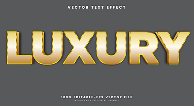 Luxury 3d editable text style Template finance