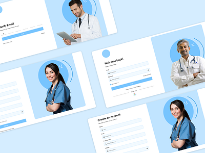 Doctor Appointment booking figma design ui website login page website ui ux design