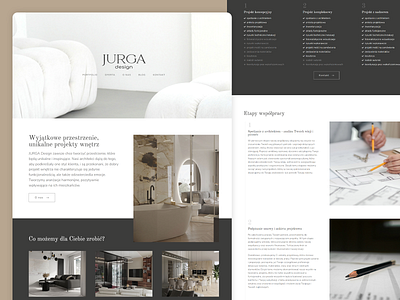 jurgadesign.com - website for an architect grid interior design ux web design