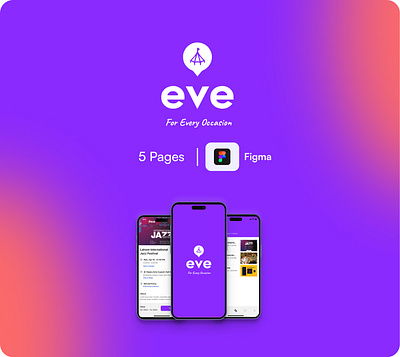 Eve - The Ultimate Event Booking App figma ui web design